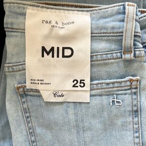 Rag & Bone Mid Rise Ankle Skinny Size 25
